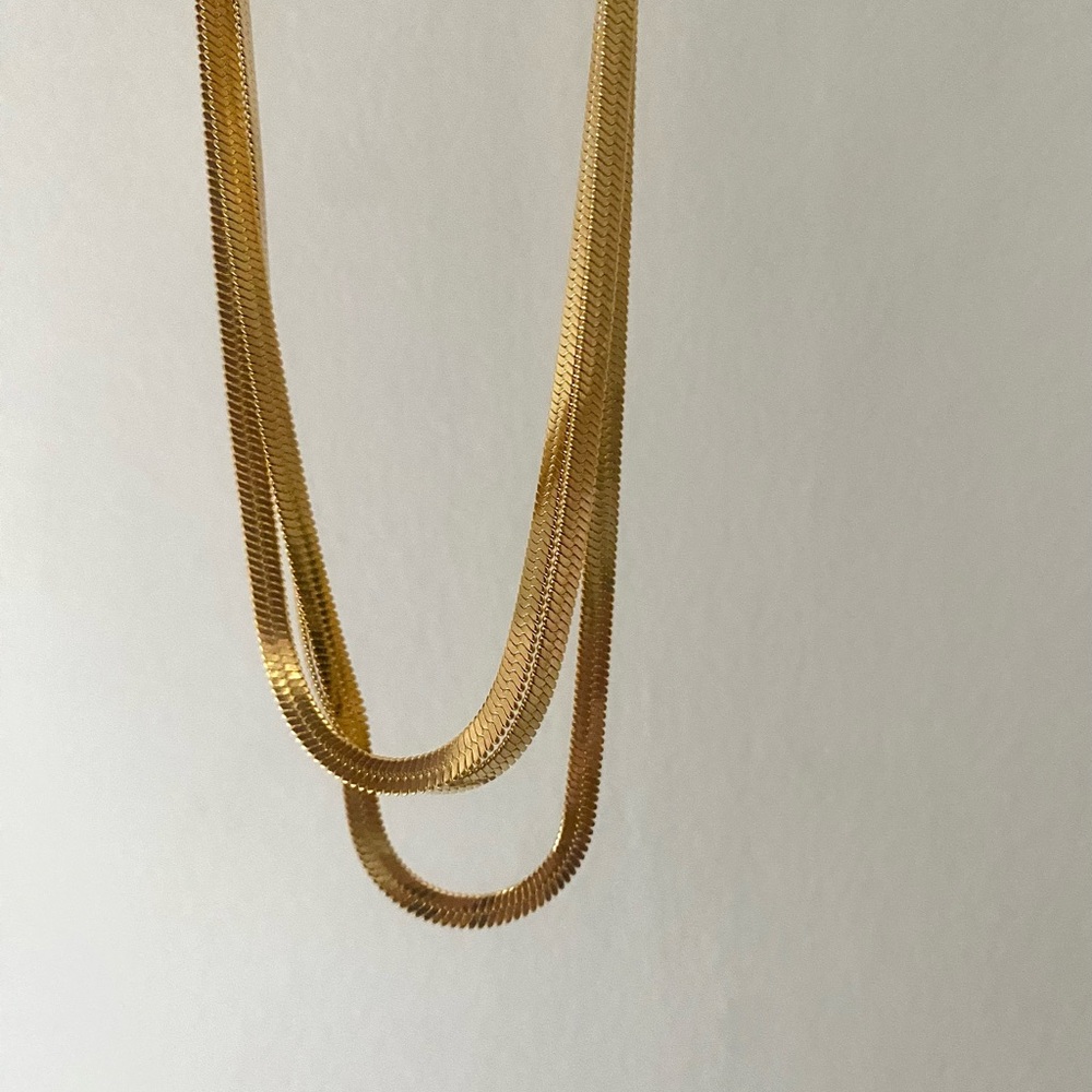 herringbone chain necklace ✨
